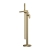 Nuie Binsey Freestanding Bath Shower Mixer Tap with Shower Kit - Brushed Brass