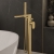 Nuie Binsey Freestanding Bath Shower Mixer Tap with Shower Kit - Brushed Brass | Thumbnail Image