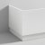 Nuie Blocks Straight Bath End Panel and Plinth 560mm H x 680mm W - Satin White