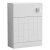 Nuie Blocks Back to Wall WC Unit 500mm Wide - Satin White