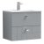 Nuie Blocks Wall Hung 2-Drawer Vanity Unit with Basin-2 600mm Wide - Satin Grey