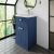 Nuie Blocks Floor Standing 2-Door and 1-Drawer Vanity Unit with Basin-1 500mm Wide - Satin Blue