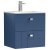 Nuie Blocks Wall Hung 2-Drawer Vanity Unit with Basin-2 500mm Wide - Satin Blue
