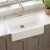 Nuie Butler Fireclay Kitchen Sink 1.0 Bowl 795mm L x 500mm W - White | Thumbnail Image