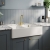 Nuie Butler Fireclay SW Kitchen Sink with Overflow 2.0 Bowl 895mm L x 550mm W - 1 Tap Hole