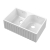 Nuie Butler Fireclay Deco FW Kitchen Sink with Overflow 2.0 Bowl 795mm L x 500mm W - White
