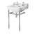 Nuie Carlton Basin with Washstand 560mm Wide - 2 Tap Hole