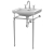 Nuie Classique Basin with Washstand 500mm Wide - 3 Tap Hole