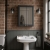 Nuie Classique 2-Door Mirrored Bathroom Cabinet 600mm Wide - Satin Anthracite | Thumbnail Image
