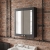 Nuie Classique 2-Door Mirrored Bathroom Cabinet 600mm Wide - Satin Anthracite | Thumbnail Image