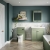 Nuie Classique Back to Wall WC Toilet Unit 500mm Wide - Satin Green | Thumbnail Image