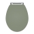 Nuie Classique Soft Close Wooden Toilet Seat - Satin Green
