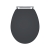 Nuie Classique Soft Close Wooden Toilet Seat - Satin Anthracite
