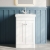 Nuie Classique Floor Standing 2-Door Vanity Unit with Basin 500mm Wide Satin White - 1 Tap Hole | Thumbnail Image