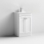 Nuie Classique Floor Standing 2-Door Vanity Unit with Basin-2 500mm Wide - Satin White