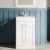 Nuie Classique Floor Standing 2-Door Vanity Unit with Basin-2 500mm Wide - Satin White | Thumbnail Image