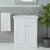 Nuie Classique Floor Standing 2-Door Vanity Unit with Basin 600mm Wide Satin White - 1 Tap Hole