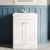 Classique 600mm 2-Door Floor Standing Vanity Unit with Ceramic Basin | Thumbnail Image