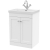 Nuie Classique Floor Standing 2-Door Vanity Unit with 1TH Thin-Edge Basin 600mm Wide - Satin White | Thumbnail Image