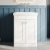 Classique 600mm 2-Door Floor Standing Vanity Unit with Fireclay Basin | Thumbnail Image