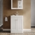 Classique 600mm 2-Door Floor Standing Vanity Unit with Stone Basin | Thumbnail Image