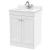 Classique 600mm 2-Door Floor Standing Vanity Unit with Marble Top Basin