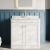 Classique 800mm 2-Door Floor Standing Vanity Unit with Marble Top Basin | Thumbnail Image