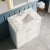 Nuie Classique Floor Standing 2-Door Vanity Unit with 1TH White Square Marble Top Basin 800mm Wide - Satin White | Thumbnail Image