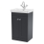 Nuie Classique Floor Standing 2-Door Vanity Unit with Basin 500mm Wide Satin Anthracite - 1 Tap Hole