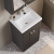 Nuie Classique Floor Standing 2-Door Vanity Unit with Basin-1 500mm Wide - Satin Anthracite | Thumbnail Image