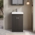 Nuie Classique Floor Standing 2-Door Vanity Unit with Basin-3 500mm Wide - Satin Anthracite | Thumbnail Image