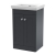 Nuie Classique Floor Standing 2-Door Vanity Unit with Basin 500mm Wide Satin Anthracite - 0 Tap Hole