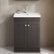 Classique 600mm 2-Door Floor Standing Vanity Unit with Ceramic Basin | Thumbnail Image