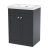 Nuie Classique Floor Standing 2-Door Vanity Unit with 0TH Contemporary Basin 600mm Wide - Satin Anthracite | Thumbnail Image