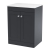 Nuie Classique Floor Standing 2-Door Vanity Unit with White Marble Worktop 600mm Wide - Satin Anthracite