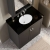 Nuie Classique Floor Standing 2-Door Vanity Unit with 3TH Black Marble Top Basin 800mm Wide - Satin Anthracite | Thumbnail Image
