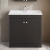 Nuie Classique Floor Standing 2-Door Vanity Unit with Traditional Basin 800mm Wide Satin Anthracite - 1 Tap Hole | Thumbnail Image