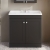 Nuie Classique Floor Standing 2-Door Vanity Unit with Traditional Basin 800mm Wide Satin Anthracite - 3 Tap Hole | Thumbnail Image