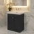 Nuie Classique Floor Standing 2-Door Vanity Unit with Classic Basin 800mm Wide Satin Anthracite - 0 Tap Hole