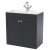 Nuie Classique Floor Standing 2-Door Vanity Unit with 1TH Stone Basin 800mm Wide - Soft Black | Thumbnail Image