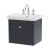 Nuie Classique Wall Hung 1-Drawer Vanity Unit with Basin 500mm Wide Satin Anthracite - 3 Tap Hole