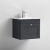 Nuie Classique Wall Hung 1-Drawer Vanity Unit with Basin-2 500mm Wide - Satin Anthracite