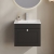 Nuie Classique Wall Hung 1-Drawer Vanity Unit with Basin-2 500mm Wide - Satin Anthracite