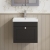 Nuie Classique Wall Hung 1-Drawer Vanity Unit with Basin-3 500mm Wide - Satin Anthracite