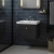 Nuie Classique Wall Hung 1-Drawer Vanity Unit with Basin 600mm Wide Satin Anthracite - 3 Tap Hole