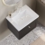 Nuie Classique Wall Hung 1-Drawer Vanity Unit with 1TH Minimalist Basin 600mm Wide - Satin Anthracite | Thumbnail Image