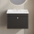 Nuie Classique Wall Hung 1-Drawer Vanity Unit with Traditional Basin 600mm Wide Satin Anthracite - 3 Tap Hole | Thumbnail Image