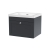 Nuie Classique Wall Hung 1-Drawer Vanity Unit with 0TH Contemporary Basin 600mm Wide - Satin Anthracite | Thumbnail Image