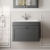 Classique 600mm 1-Drawer Wall Hung Vanity Unit with Stone Basin | Thumbnail Image