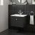 Classique 600mm 1-Drawer Wall Hung Vanity Unit with Stone Basin